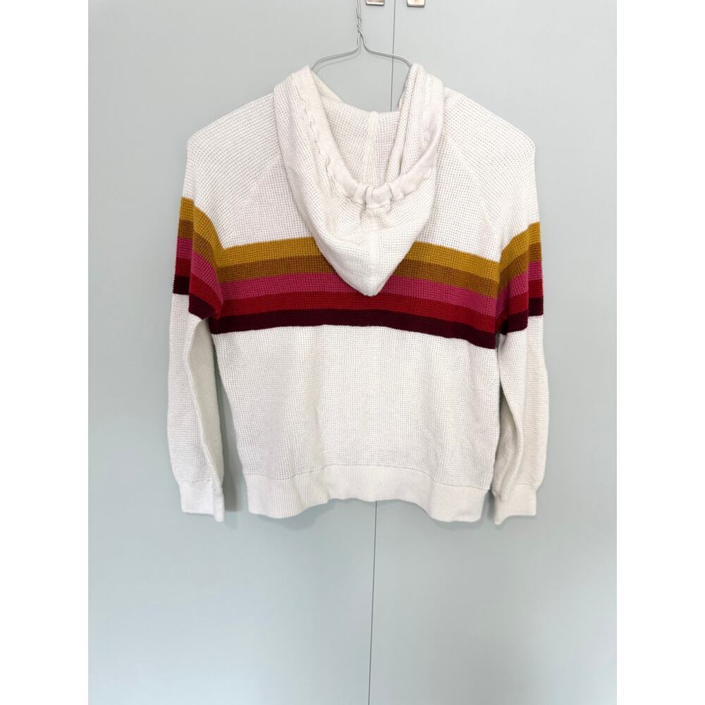 FAHERTY Women's Throwback Hoodie Sweatshirt in Golden Trek Stripe - Picture 5 of 10
